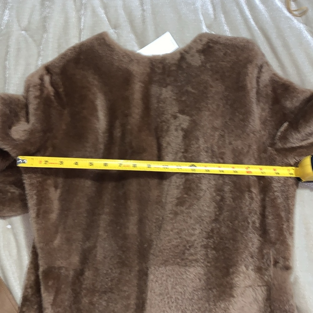 Vince NWT Real Shearling Reversible Belted Long Coat - Picture 15 of 15